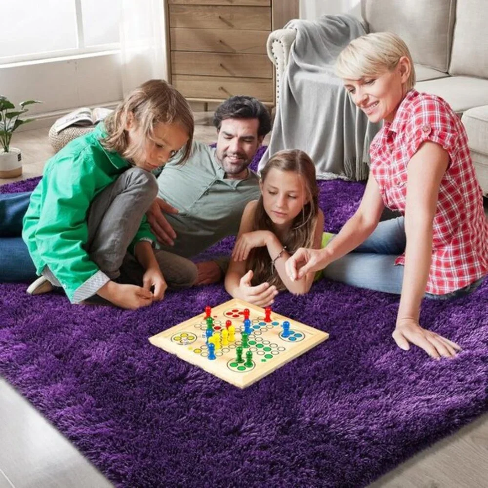 New 5x8 Purple Shag Rug, Ultra Soft Fluffy Carpet for Bedroom, Dorm & Kids’ Room